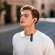 Бездротові Bluetooth навушники з кліпсою Hoco ES77 |12h, BT5.4| Навушники для спорту та роботи Black - зображення 8