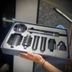 Фен-стайлер VGR 7 в 1 V-477 DARK BLUE Professional 7 насадок 1400 Вт Синій - зображення 4
