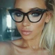 Круглі іміджеві окуляри котяче око жіночі Honey Fashion Accessories чорні (20к029) - изображение 1