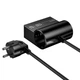 Универсальный сетевой удлинитель Hoco AC34 (3 USB Type-C, USB-A, 2 розетки до 2500 Вт, быстрая зарядка PD/QC, 1,5 метра) - Черный - изображение 4