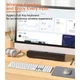 Беспроводная клавиатура и мышь Meetion C230 (для Mac и Windows, 108 клавиш, бесшумная мышь, 2.4G, Bluetooth, USB Type-C) - Белый - изображение 7