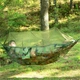 Гамак подвесной туристический 260х140 см с антимоскитной сеткой до 200 кг. Гамак для кемпинга, походов, рыбалки, сада с чехлом. - изображение 8