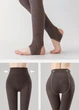 Женские леггинсы из хлопка с подтягивающим эффектом капучино One size - изображение 4