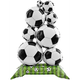 Фольгированный шар фигура стоячая Футбольные мячи (Soccer Balls Standing Balloon) 83х150 см - изображение 2