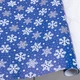Подарочная бумага в рулоне “Снежинки на синем” 70 см × 5 м, Германия / Gift Wrapping Paper “Snowflakes on Blue - изображение 1