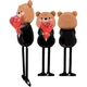 Фольгированный шар ходячка Медвежонок с розами Grabo 44×158×38 см | Foil Balloon Bear with Roses - изображение 2
