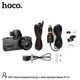 Автомобильный видеорегистратор Hoco DI63 (Wi-Fi, 3 камеры, дисплей 2", 150 mAh, циклическая запись, режим парковки) - Черный - изображение 7