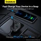 FM модулятор/Автомобільний зарядний пристрій Baseus S-09 Lite 35W (PD18W + QC3.0) Type-C + 2USB Black - изображение 5