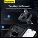 FM модулятор/Автомобільний зарядний пристрій Baseus S-09 Lite 35W (PD18W + QC3.0) Type-C + 2USB Black - изображение 8