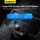 FM модулятор/Автомобільний зарядний пристрій Baseus S-09 Lite 35W (PD18W + QC3.0) Type-C + 2USB Black - изображение 9