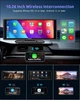 Автомобільний екран ESSGOO 10,26" монітор з CarPlay та Android Auto, дисплей з голосовим помічником, AUX, FM Карплей - зображення 2