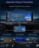 Автомобільний екран ESSGOO 10,26" монітор з CarPlay та Android Auto, дисплей з голосовим помічником, AUX, FM Карплей - зображення 5