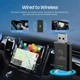Бездротовий адаптер 2в1 CarPlay та Android Auto для iPhone iOS 10+ та Android 11+, Plug and Play, перетворювач дротового Карплей - зображення 6