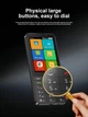Кнопковий телефон-смартфон UNIWA F27 Pro 4G на Android + месенджери (WhatsApp, Facebook, TikTok, Youtube), Чорний - зображення 5