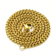 Цепочка "Round" из нержавеющей стали 316L 60 см * 3 мм [YXL-428/S] VNOX Золотистый - изображение 2
