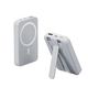 Магнітний Power Bank 20000 mAh 22.5W LX-DX132 з бездротовою зарядкою MagSafe та вбудованими кабелями білий - изображение 1