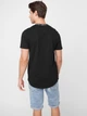 Футболка хлопковая длинная мужская Guess 221710181 L Черная (1159853844) - изображение 2