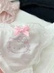 Трусики женские слипы белого цвета с розовыми стразами Хэллоу Китти Hello Kitty, белье Хелоу Кити со стразами и бантиком XS/S - изображение 7