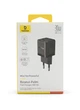 Блок зарядки 30w Baseus Palm Fast Charger usb + Type-C (black) - зображення 2