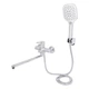 Смеситель для ванны Qtap Grand с поворотным изливом (c душевым гарнитуром) QTGRACRM005 Chrome - изображение 3