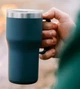 Термокружка Tribe Travel Mug 600 мл двостінна з нержавіючої сталі для авто і походів Blue - зображення 3