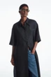 Сукня жіноча COS oversized short-sleeved linen midi dress 1221657001 34 Синій - изображение 2
