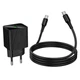 Зарядное устройство с быстрой зарядкой 20W и кабелем Type-C to Type-C HOCO CS83A 1USB, 1Type-C Черный - изображение 7