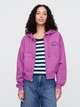 Толстовка на молнии утепленная на флисе с капюшоном женская Gap 101122731 2XL Фиолетовая (1159853897) - изображение 1