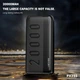 УМБ внешний аккумулятор Power Bank Lenyes PX235 портативное зарядное устройство быстрой зарядки повербанк 20000 мah с LED индикатором - изображение 3