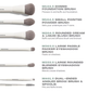 Набор кистей для макияжа Morphe Along for the Glide 6-Piece Travel Brush Set - изображение 4