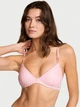 Бюстгальтер без кісточок Victoria's Secret (245869743129) Sexy Tee Sheer Heritage Stripe 75D рожевий - зображення 1