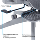 Кресло офисное OfficePro Skyline Footrest Gray/Dark Gray (OC750-G-DG-DG) - изображение 14