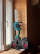 Аккумуляторная цепная пила Electric Saw AND 1155 с двумя акба 48V синяя - изображение 3