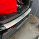 Накладка на задний бампер TOYOTA COROLLA IX WAGON (E120) Тойота Королла 9 универсал 2001-2006 с загибом Хром - изображение 11