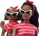 Кукла Barbie Twinning Looks Doll with Pet Dog in Matching Барби в одинаковых нарядах с собачкой JFP37 - изображение 2