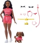Кукла Barbie Twinning Looks Doll with Pet Dog in Matching Барби в одинаковых нарядах с собачкой JFP37 - изображение 4