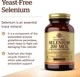 Селен без дрожжей Solgar, Selenium, Yeast-Free, 200 мкг, 250 таблеток - изображение 3