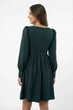 Платье женское однотонное тёмно-зеленого цвета Fashion размер 42-44 (210166) - изображение 3