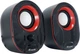 Акустична система Equip 245332 Stereo 2.0 Speaker 3W Black/Red - зображення 1