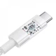 Кабель Baseus Gem Fast-Charging Type-C to Type-C 100W (2m) White - зображення 5