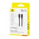 Кабель Baseus Silky Series Fast Charging Type-C to Type-C 100W (2m) black - зображення 3