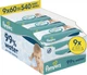 Упаковка детских влажных салфеток Pampers 99% Water 60 шт х 9 пачек (540 шт) (8006530116459) - изображение 1