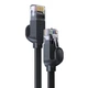 Кабель патч-корд Baseus High Speed Six RJ45 Gigabit Ethernet Flat Cable (1m) Black - зображення 2
