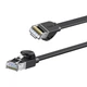 Кабель патч-корд Baseus High Speed Six RJ45 Gigabit Ethernet Flat Cable (1m) Black - зображення 4