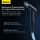 Мінімийка Baseus GF3 Car Wash Nozzle з розтяжним шлангом 15 м та адаптером - зображення 8