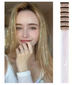 Блестящие прозрачные светло-розовые голографические пряди light pink для волос на заколках клипсах Набор 6 штук блестящие декоративные нити голографик для прически 50 см - изображение 4