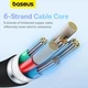 Кабель Baseus Pudding Series Fast Charging Type-C to Type-C 100W (1.2m) Black - зображення 11