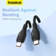 Кабель Baseus Pudding Series Fast Charging Type-C to Type-C 100W (1.2m) Black - зображення 12