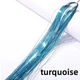 Тонкие бирюзовые голографические пряди turquoise 120 см для волос канекалона блестящие декоративные нити голографик для прически - изображение 1
