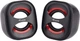 Акустична система Equip 245331 Mini USB Speaker 3W Black/Red - зображення 1
